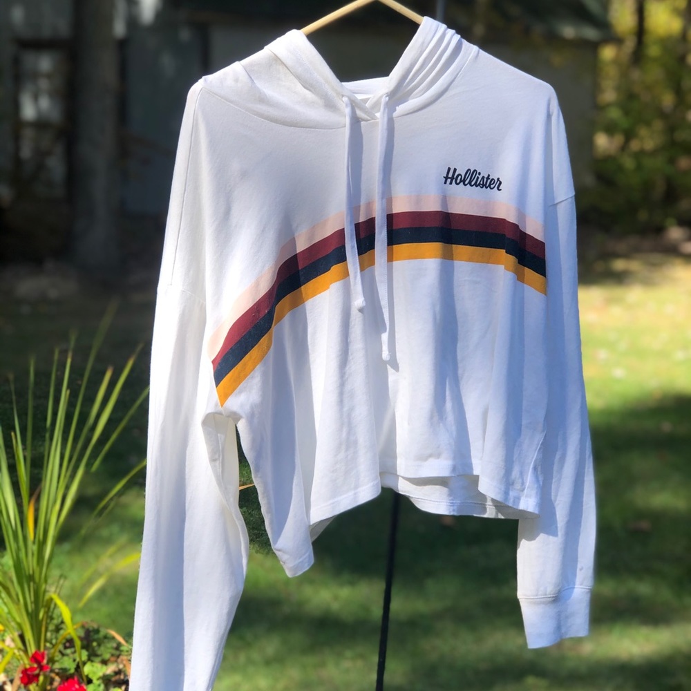 NEW Hollister crop hoodie